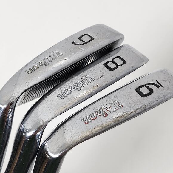 Wilson Staff Tour RM Forged 6 8 9 Irons lot RH Firestick 3.5 Regular Steel Shaft - Picture 3 of 12